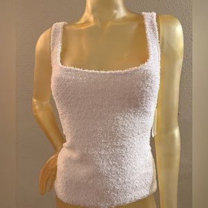 NWT Steve Madden white chenille tank
